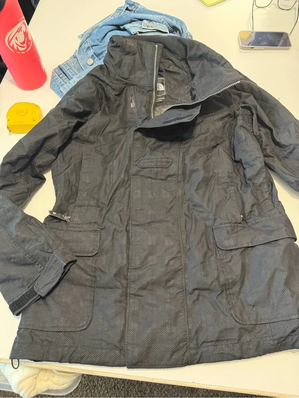 The North Face Men's Black Hooded Field Jacket